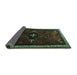 Sideview of Persian Turquoise Traditional Rug, tr1402turq