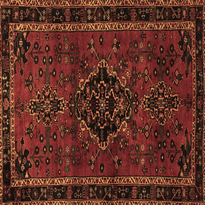 Square Machine Washable Persian Brown Traditional Rug, wshtr1403brn