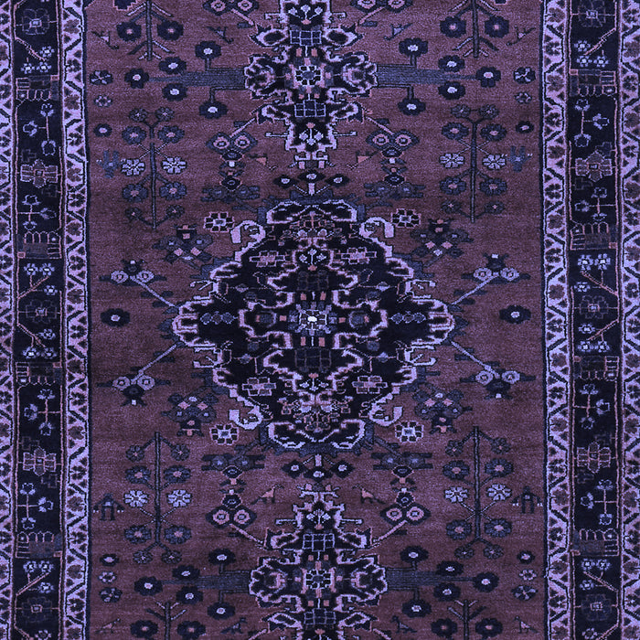 Machine Washable Persian Blue Traditional Rug, wshtr1403blu