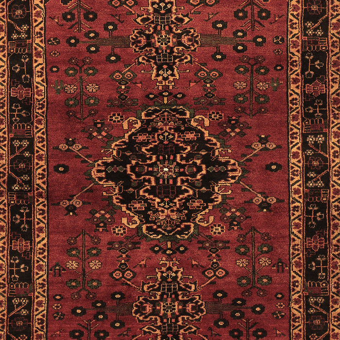 Machine Washable Persian Brown Traditional Rug, wshtr1403brn