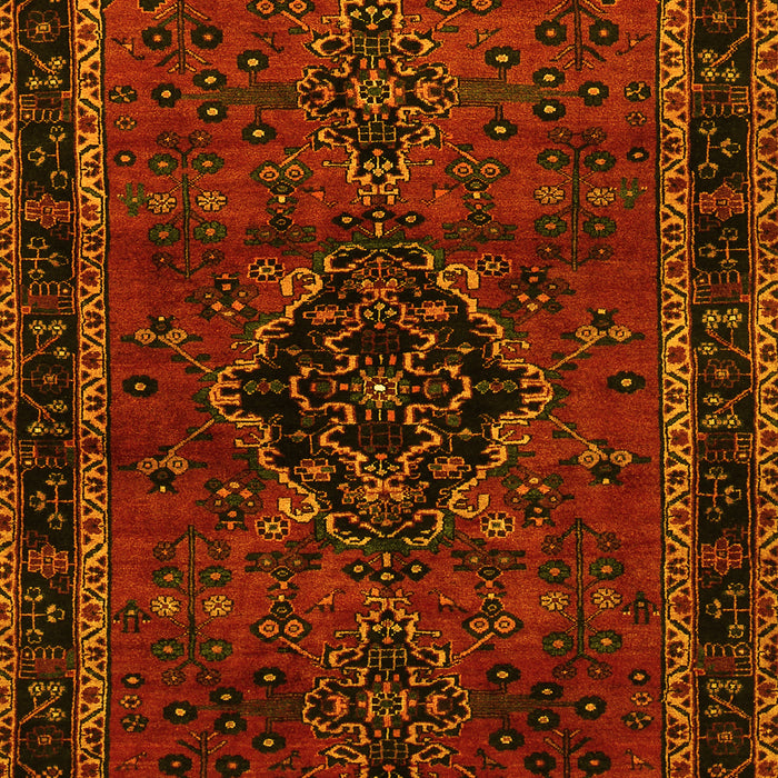Machine Washable Persian Yellow Traditional Rug, wshtr1403yw