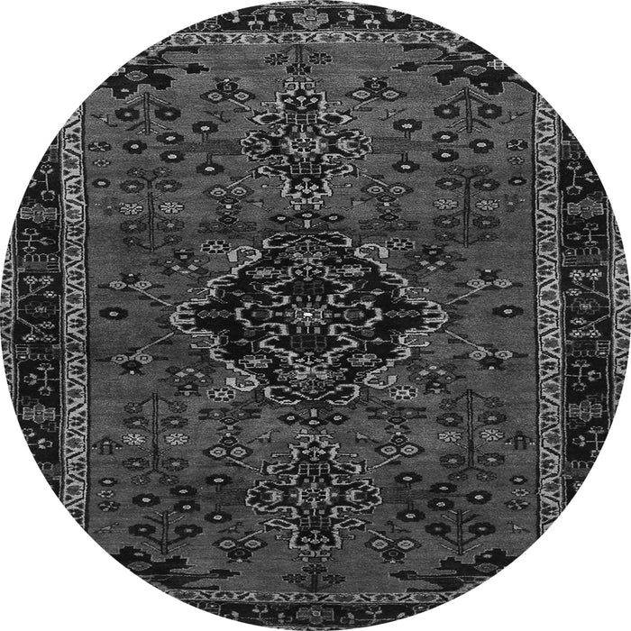 Machine Washable Persian Gray Traditional Rug, wshtr1403gry
