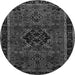 Machine Washable Persian Gray Traditional Rug, wshtr1403gry