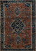 Machine Washable Persian Light Blue Traditional Rug, wshtr1403lblu