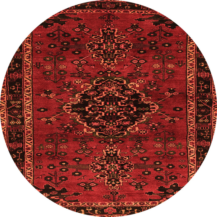 Square Persian Orange Traditional Rug, tr1403org