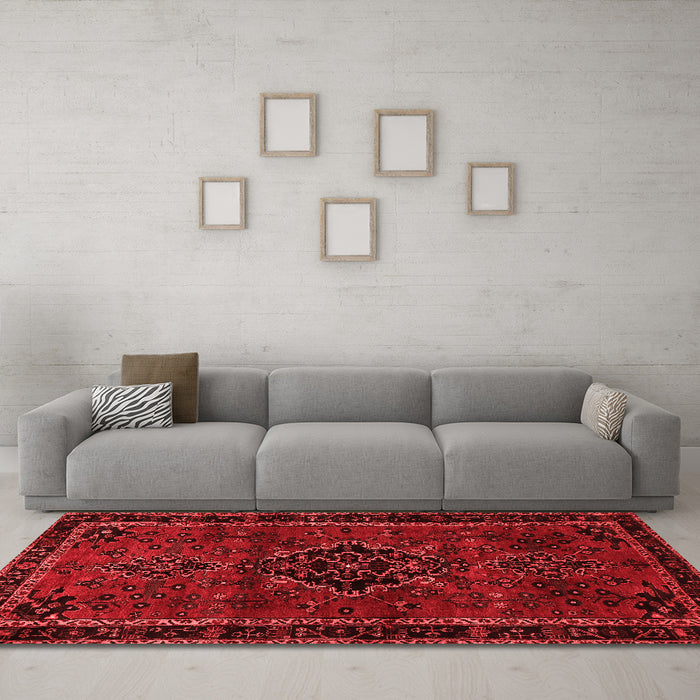 Traditional Red Washable Rugs
