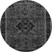 Square Persian Gray Traditional Rug, tr1403gry