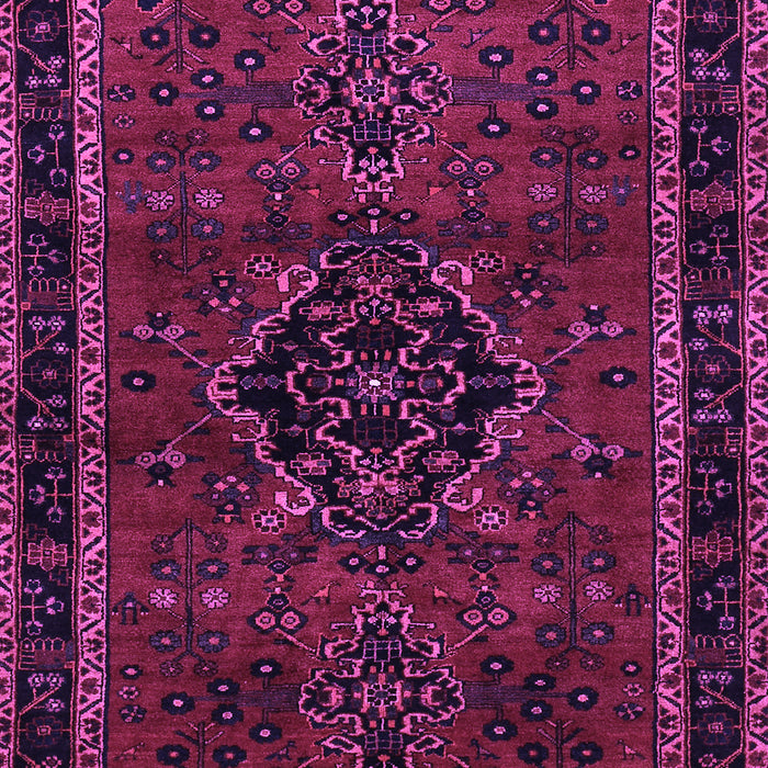 Machine Washable Persian Purple Traditional Area Rugs, wshtr1403pur