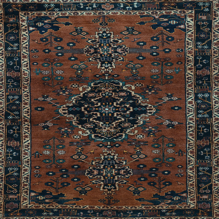 Square Machine Washable Persian Light Blue Traditional Rug, wshtr1403lblu