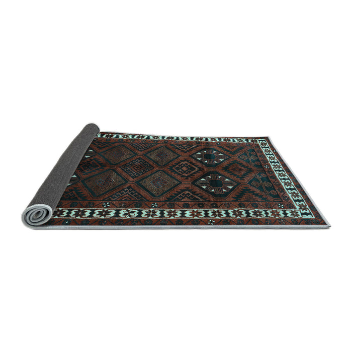 Sideview of Persian Light Blue Traditional Rug, tr1404lblu