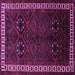 Square Machine Washable Persian Purple Traditional Area Rugs, wshtr1404pur