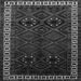 Serging Thickness of Persian Gray Traditional Rug, tr1404gry