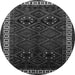 Square Persian Gray Traditional Rug, tr1404gry