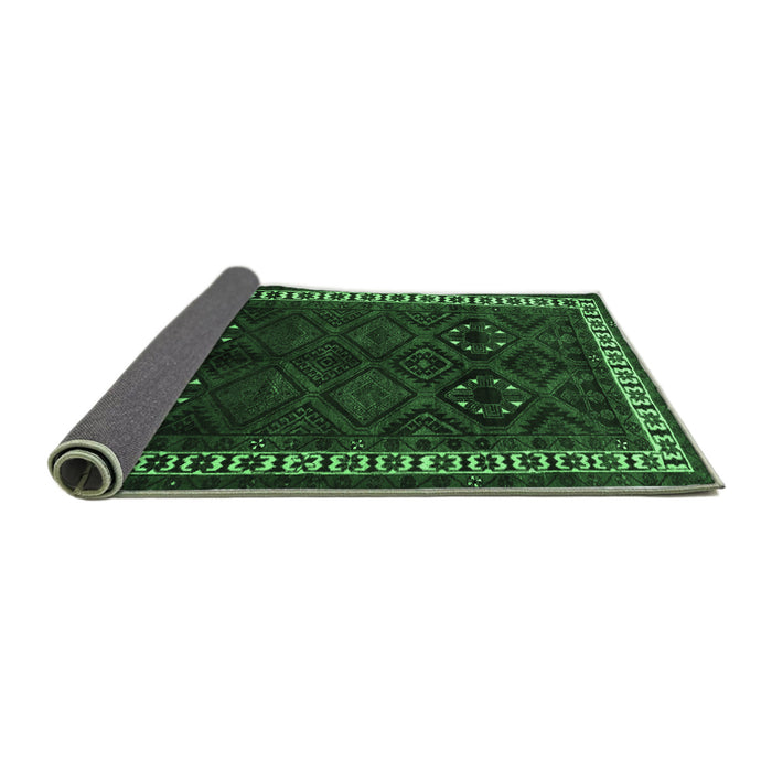 Sideview of Persian Emerald Green Traditional Rug, tr1404emgrn