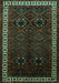 Machine Washable Persian Turquoise Traditional Area Rugs, wshtr1404turq