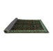Sideview of Persian Turquoise Traditional Rug, tr1404turq
