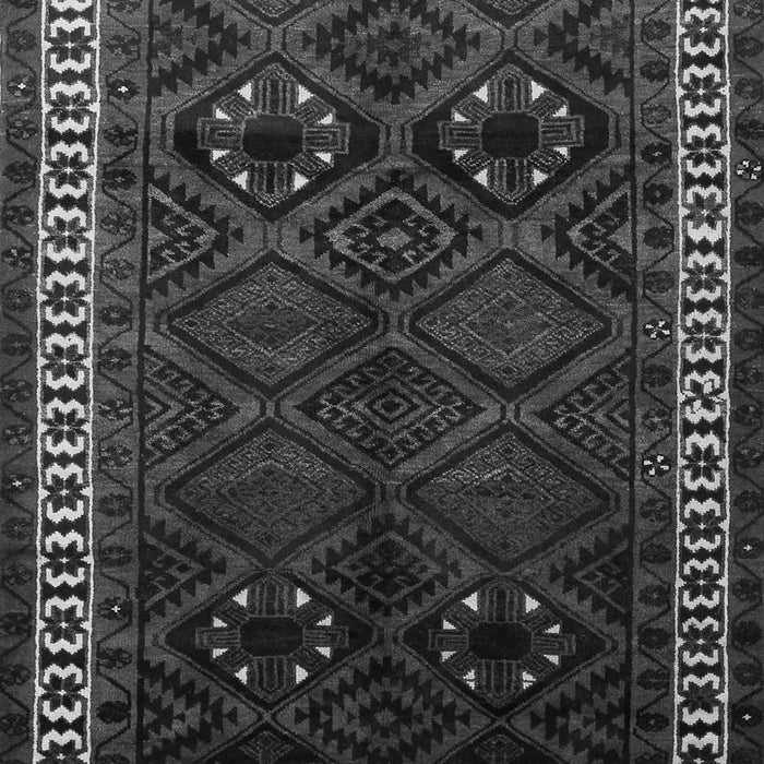 Serging Thickness of Machine Washable Persian Gray Traditional Rug, wshtr1404gry