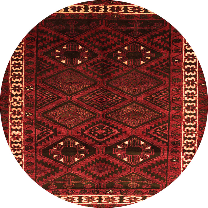 Square Persian Orange Traditional Rug, tr1404org
