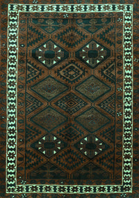 Persian Turquoise Traditional Rug, tr1404turq