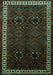 Persian Turquoise Traditional Rug, tr1404turq