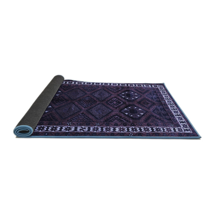 Sideview of Persian Blue Traditional Rug, tr1404blu