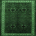 Square Persian Emerald Green Traditional Rug, tr1404emgrn