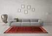 Machine Washable Persian Orange Traditional Area Rugs in a Living Room, wshtr1404org