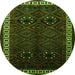 Machine Washable Persian Green Traditional Area Rugs, wshtr1404grn