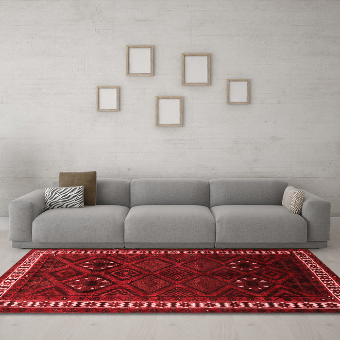 Traditional Red Washable Rugs