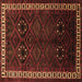 Square Machine Washable Persian Brown Traditional Rug, wshtr1404brn