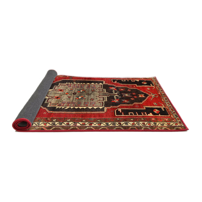 Sideview of Traditional Red Persian Rug, tr1405