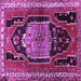Square Persian Purple Traditional Rug, tr1405pur