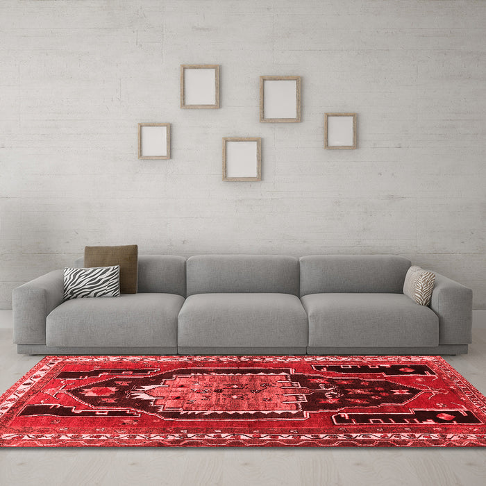 Traditional Red Washable Rugs