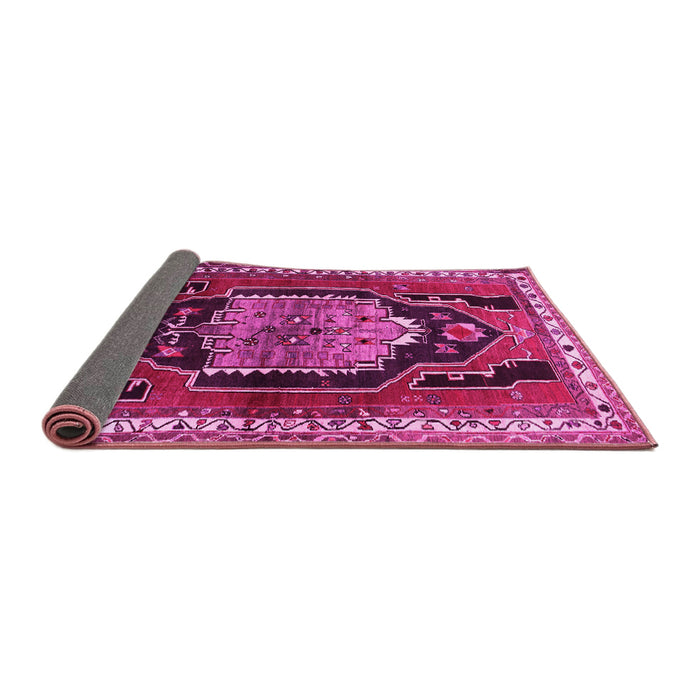 Sideview of Persian Pink Traditional Rug, tr1405pnk