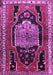 Machine Washable Persian Purple Traditional Area Rugs, wshtr1405pur