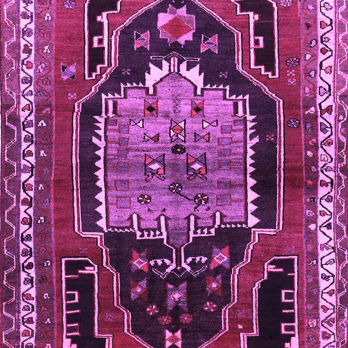 Machine Washable Persian Purple Traditional Area Rugs, wshtr1405pur