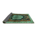 Sideview of Persian Turquoise Traditional Rug, tr1405turq