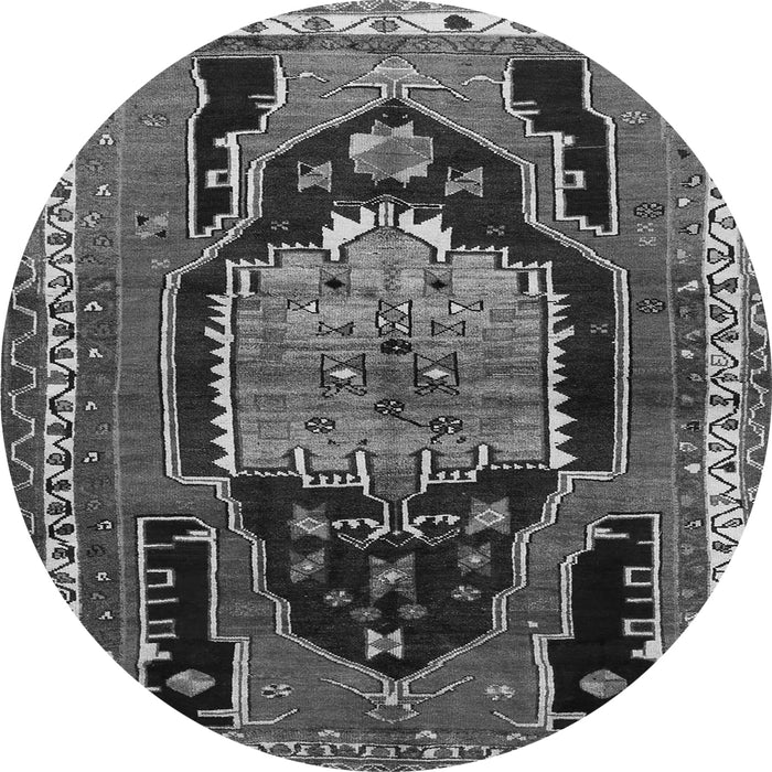 Square Persian Gray Traditional Rug, tr1405gry