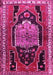 Machine Washable Persian Pink Traditional Rug, wshtr1405pnk