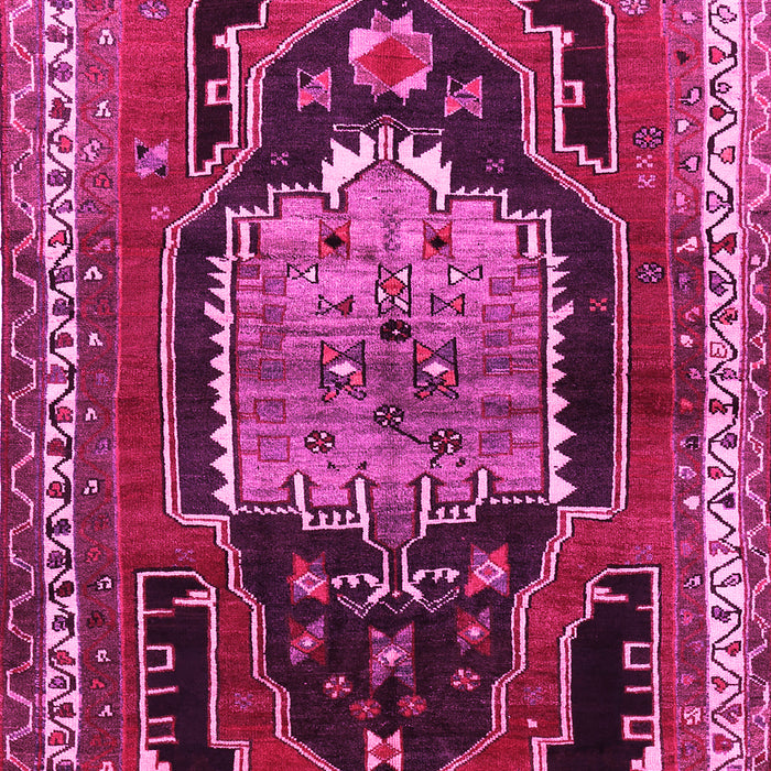 Machine Washable Persian Pink Traditional Rug, wshtr1405pnk