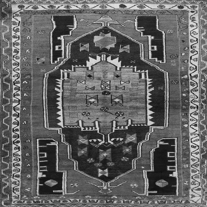 Serging Thickness of Persian Gray Traditional Rug, tr1405gry