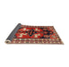 Sideview of Traditional Orange Salmon Pink Persian Rug, tr1406