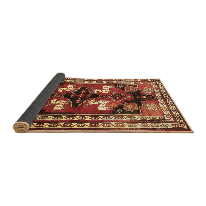 Sideview of Persian Brown Traditional Rug, tr1406brn