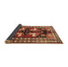 Sideview of Persian Brown Traditional Rug, tr1406brn