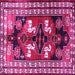 Square Persian Pink Traditional Rug, tr1406pnk