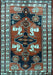 Machine Washable Persian Light Blue Traditional Rug, wshtr1406lblu