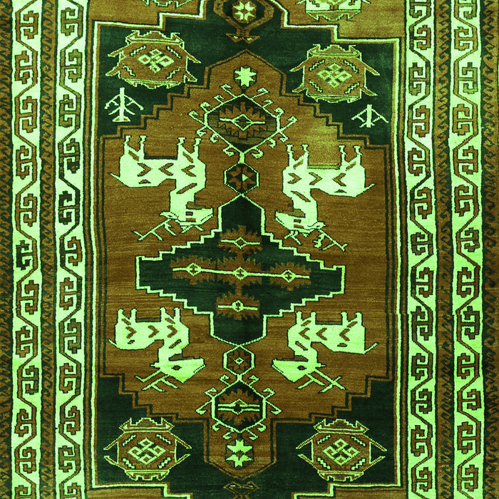 Persian Green Traditional Rug, tr1406grn