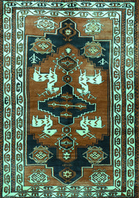 Persian Turquoise Traditional Rug, tr1406turq