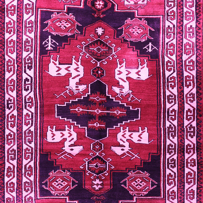Machine Washable Persian Pink Traditional Rug, wshtr1406pnk