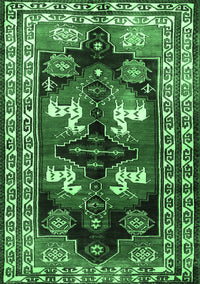 Persian Emerald Green Traditional Rug, tr1406emgrn